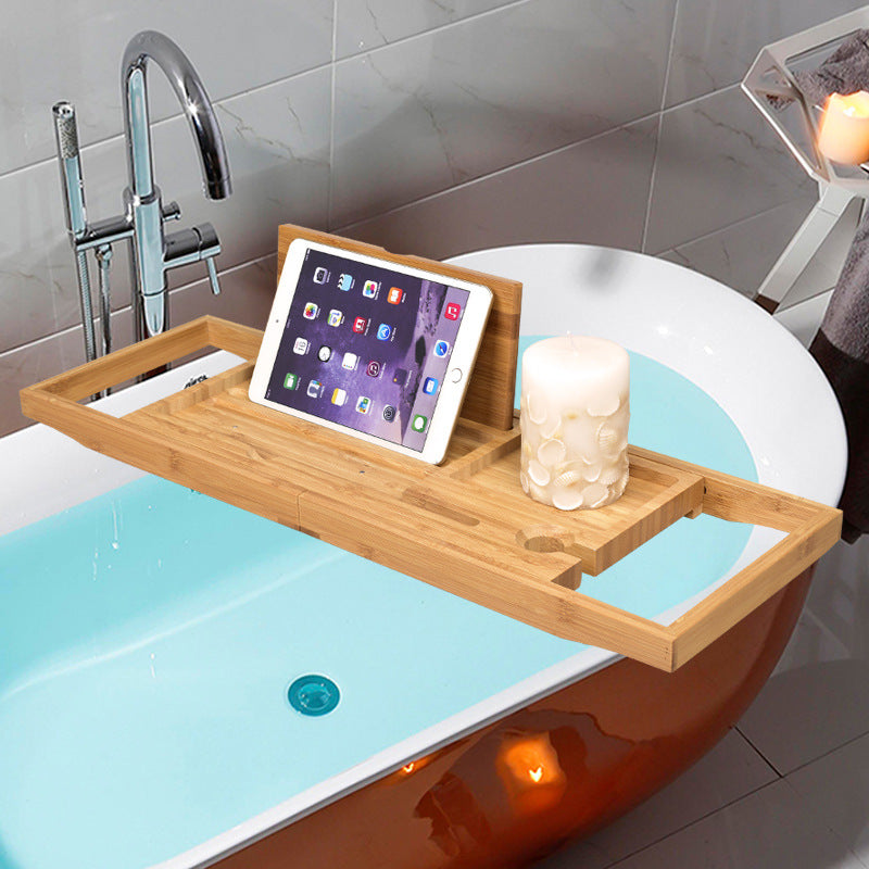 Bathtub shelving Shelving board Bathtub expansion frame non-slip bamboo European home bath stand Bathtub stand bath stand