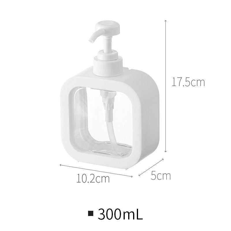 New transparent bottling bathroom hand sanitizer bottling plastic press type visual emulsion bottling empty bottles