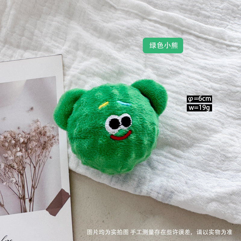 Pet toys: Large dog, relaxing and durable, cute animal-shaped elastic balls, sound-making toys, and spiny balls