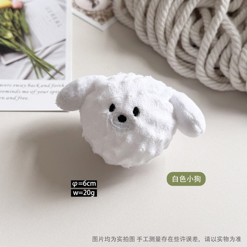 Pet toys: Large dog, relaxing and durable, cute animal-shaped elastic balls, sound-making toys, and spiny balls