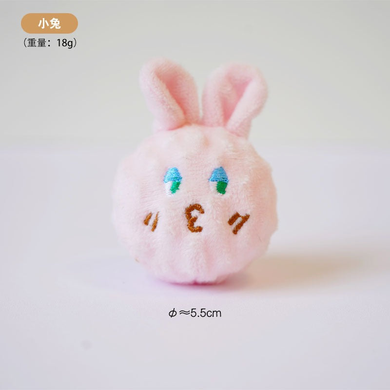 Pet toys: Large dog, relaxing and durable, cute animal-shaped elastic balls, sound-making toys, and spiny balls