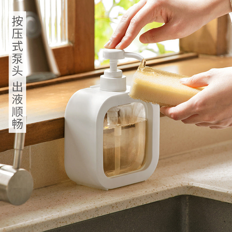 New transparent bottling bathroom hand sanitizer bottling plastic press type visual emulsion bottling empty bottles