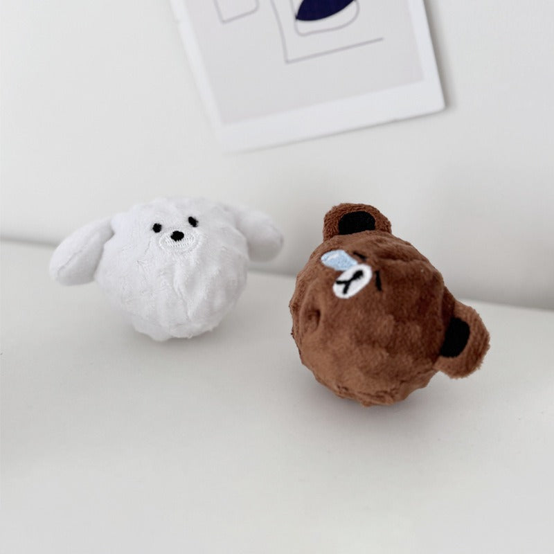 Pet toys: Large dog, relaxing and durable, cute animal-shaped elastic balls, sound-making toys, and spiny balls