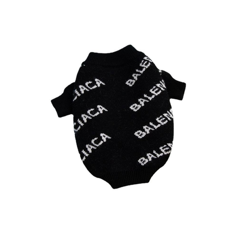 Dog sweater fashionable brand