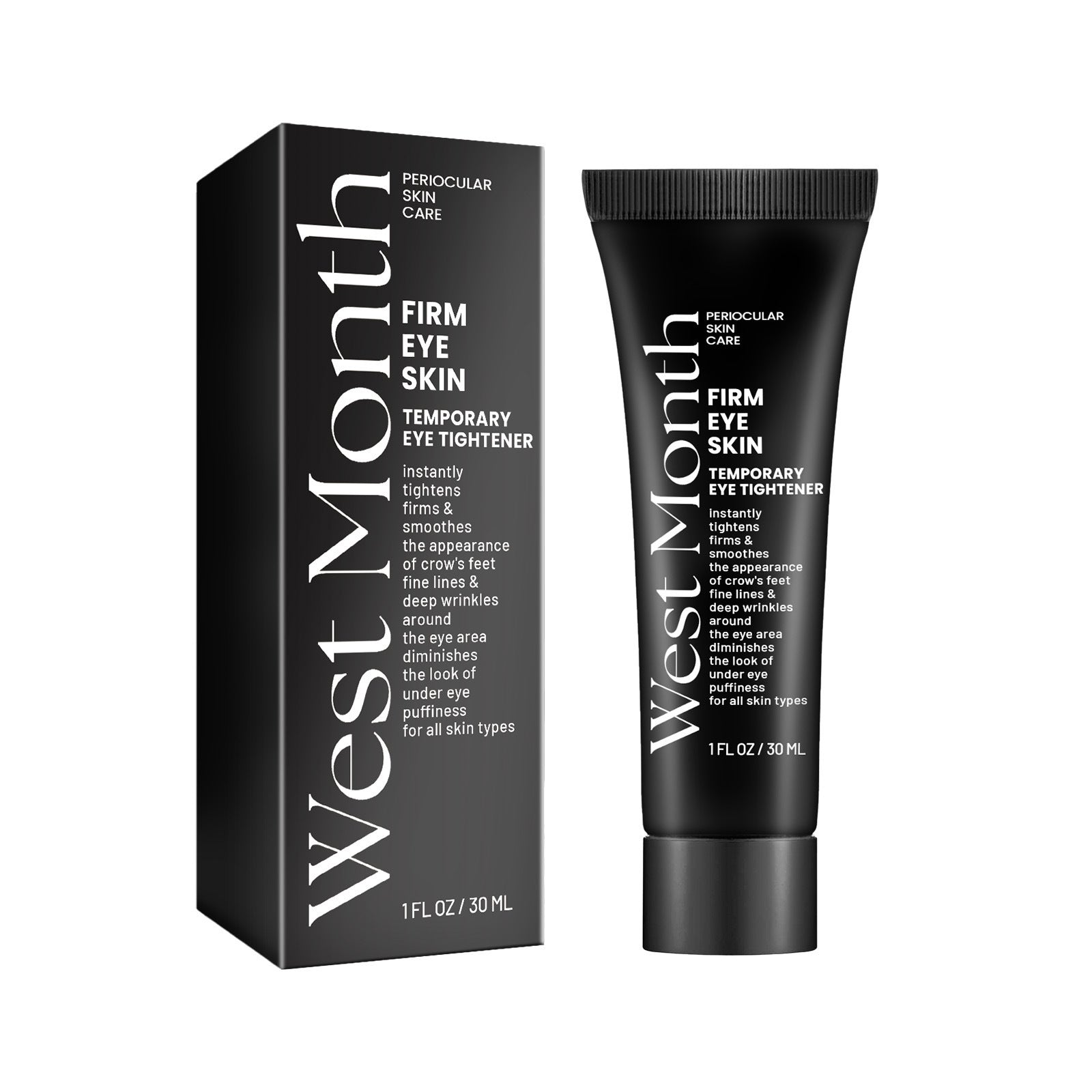 West&Month Firming Eye Cream reduces fine lines, eye bags, dark circles, nasolabial folds and crow's feet, and moisturizes the skin around the eyes