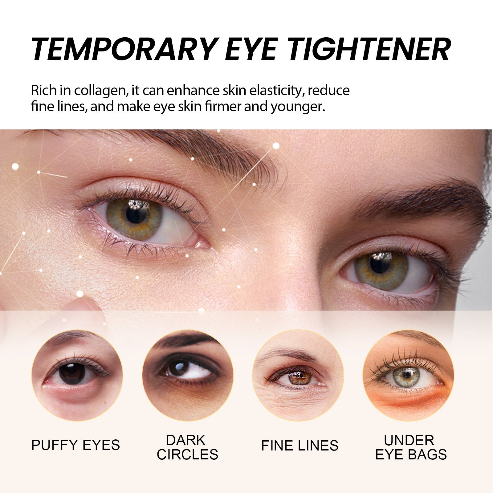 West&Month Firming Eye Cream reduces fine lines, eye bags, dark circles, nasolabial folds and crow's feet, and moisturizes the skin around the eyes