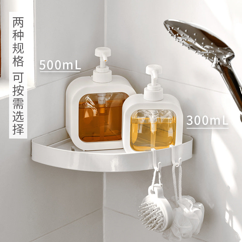 New transparent bottling bathroom hand sanitizer bottling plastic press type visual emulsion bottling empty bottles