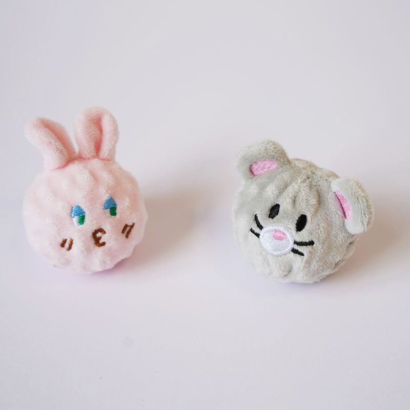 Pet toys: Large dog, relaxing and durable, cute animal-shaped elastic balls, sound-making toys, and spiny balls