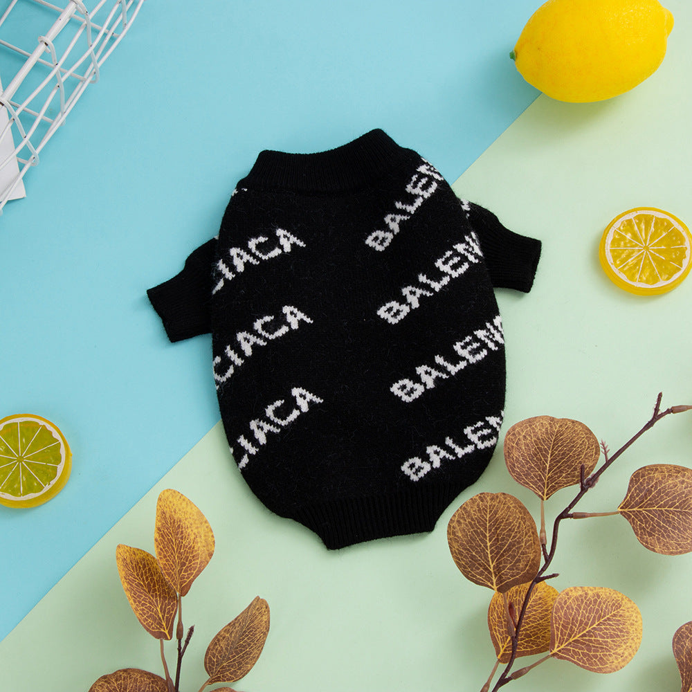 Dog sweater fashionable brand