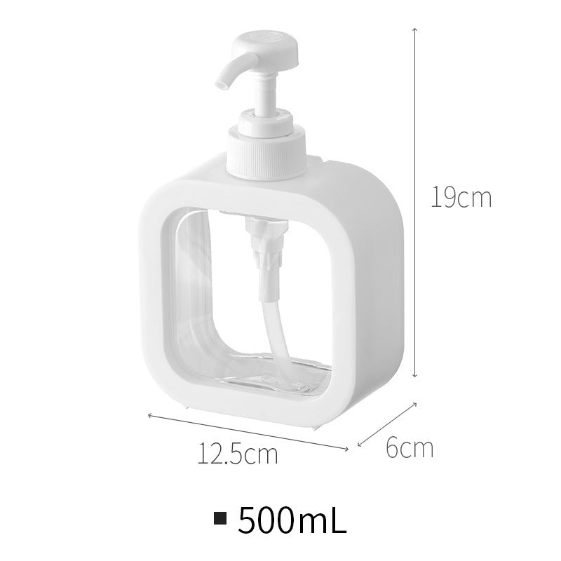 New transparent bottling bathroom hand sanitizer bottling plastic press type visual emulsion bottling empty bottles